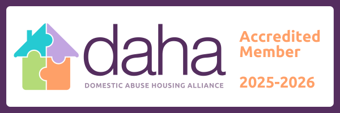 DAHA Domestic abuse housing alliance accredited member 2025-2026