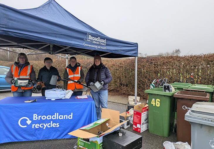 Broadland Council's recycling event in Taverham