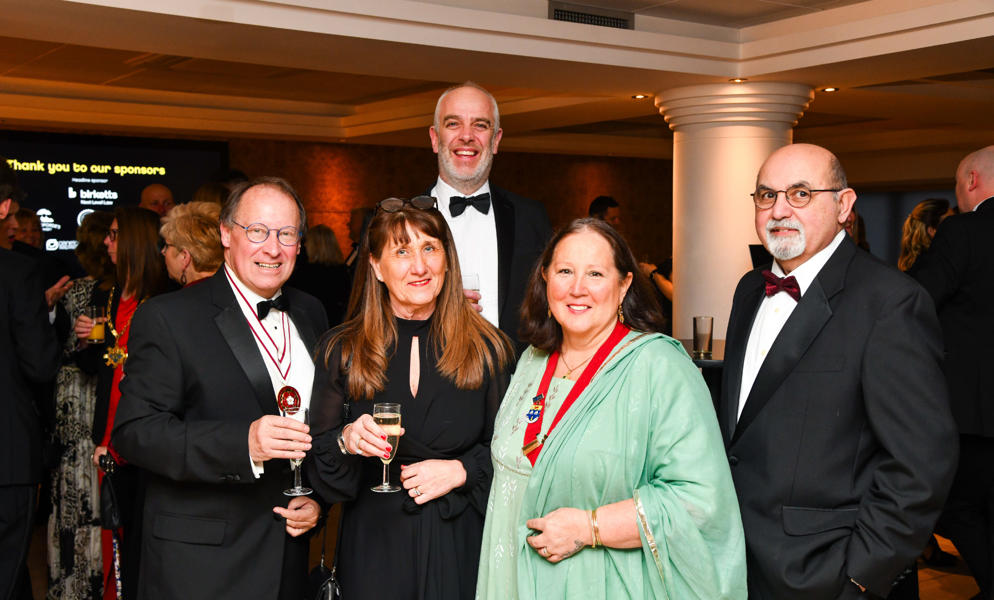 Guests at the Business Awards enjoying the drinks reception