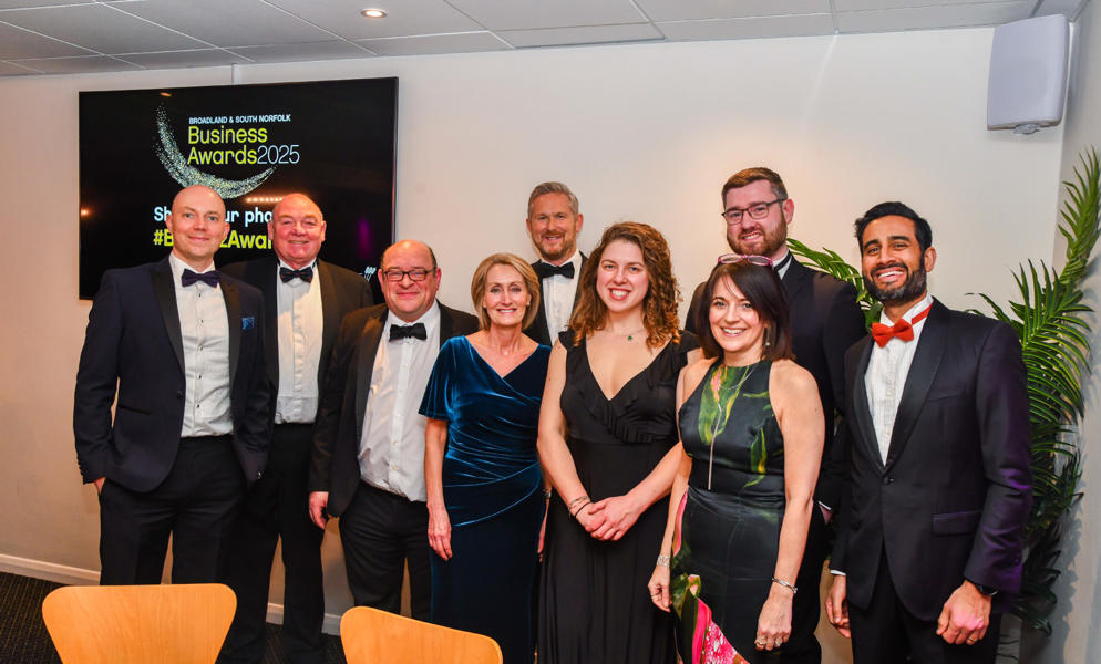 Birketts solicitors at the Business Awards