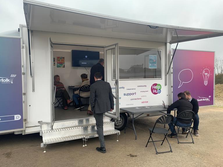 The Business Bus in action