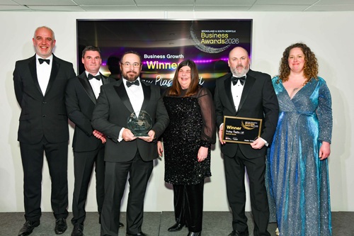 Emkay Plastics Ltd accepting their Business Growth Award 