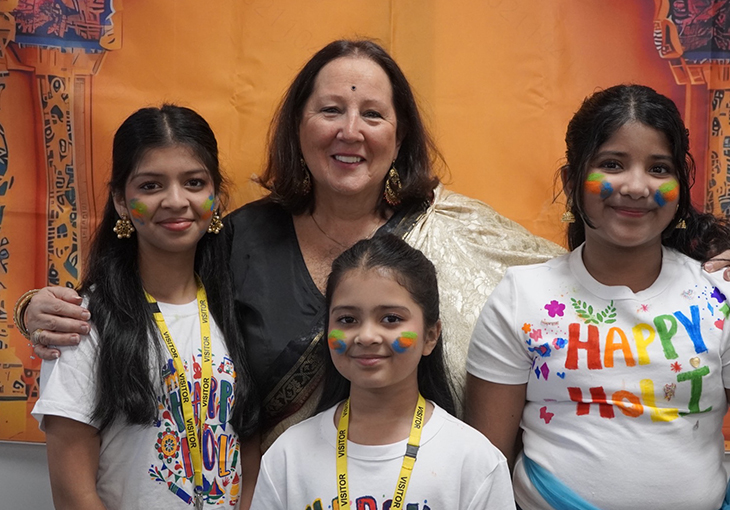 Caroline Karimi Ghovanlou with the Norwich Bengali Association at Civic Reception at Horizon 