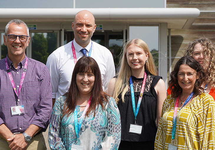 Cllr Natasha Harpley with the Housing Team