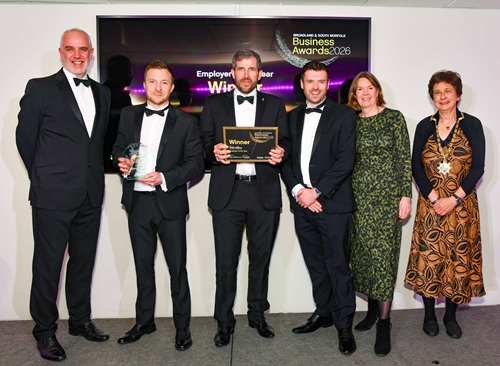 Netmatters accepting the Employer of the Year Award 