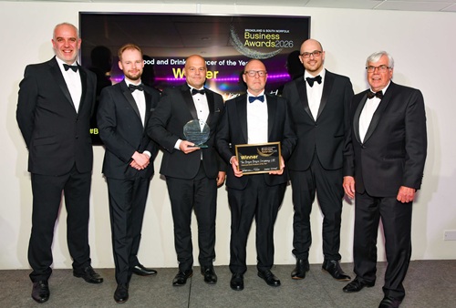 The Booja Booja Company Ltd accepting the Food and Drink Producer of the Year Award 