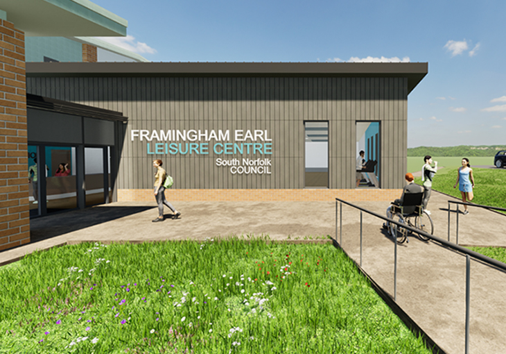 Artist's impression of Framingham Leisure Centre