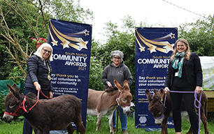 Chairman cllr forence ellis linda white volunteer for minidonks clare rennsion clarion futures