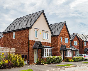 Row of detached houses