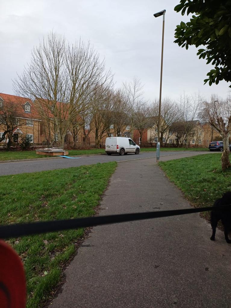 Fly-tipping white van
