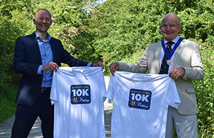 James Francis CEO Saffron Housing Trust with Vice Chairman Cllr John Fisher -