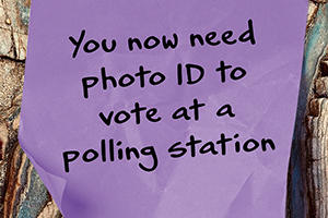 You now need photo ID to vote at a polling station
