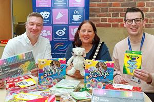 Broadland District Councils Chairwoman Councillor Caroline Karimi-Ghovanlou with Vision Norfolk