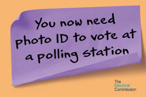You now need photo ID to vote at a polling station