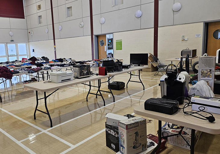 Electricals and textiles collected at Wymondham recycling and reuse event