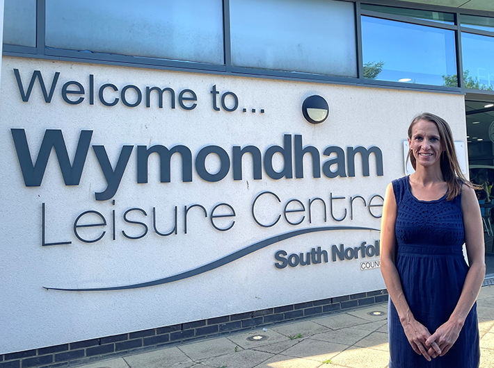Kim Carsok at Wymondham Leisure Centre