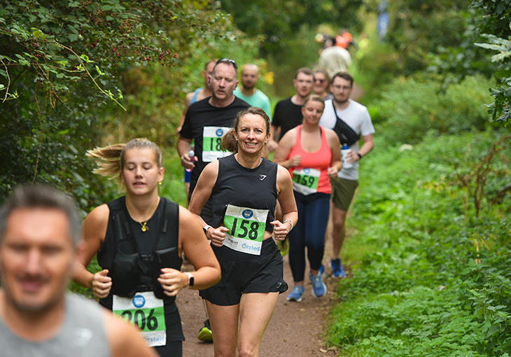 Runners taking part in the Marriott's Way 10K race