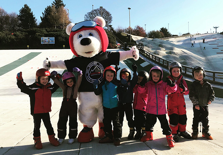 Children having fun at Norwich Ski Slope