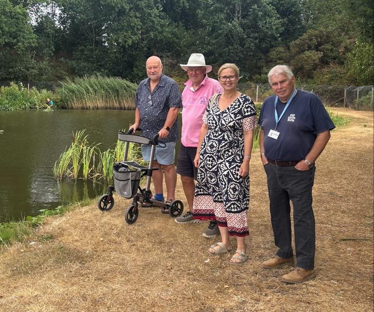 Chair of South Norfolk Council, Cllr Kathyrn Cross at Poringland Lakes