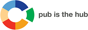 Pub is the Hub's logo