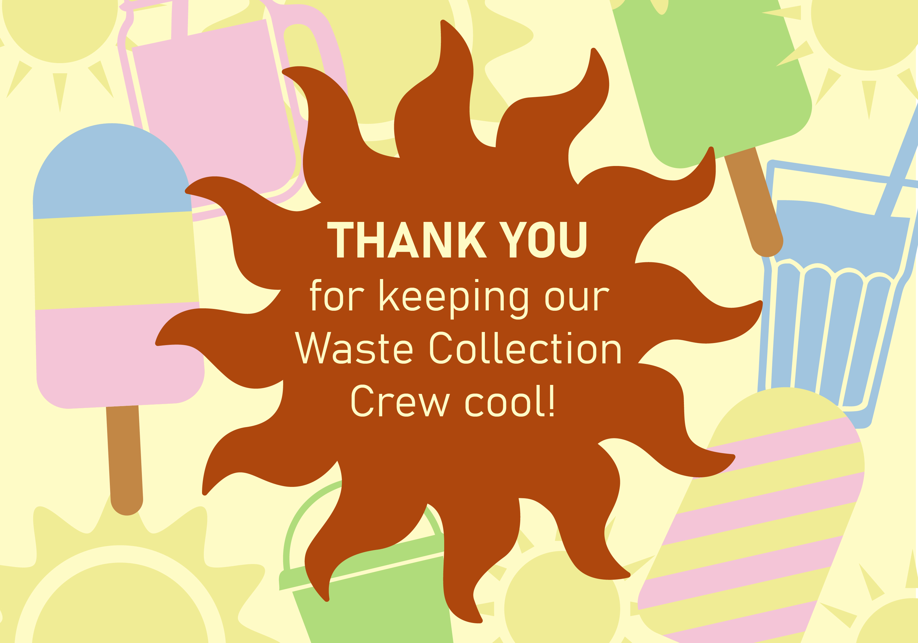 Waste crew thank you 