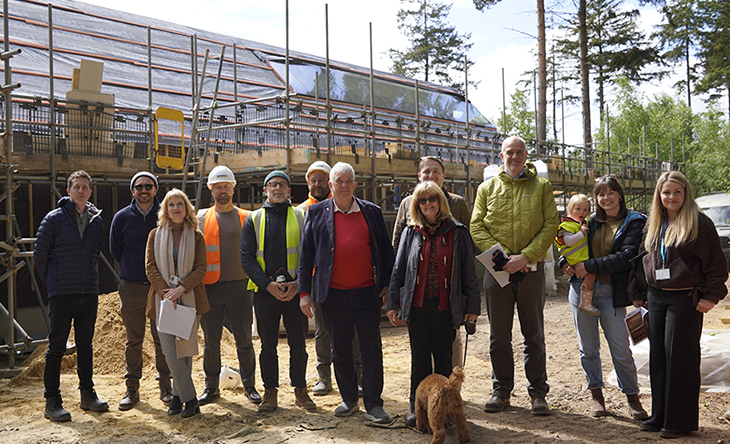 Topping out at Broadland Country Park