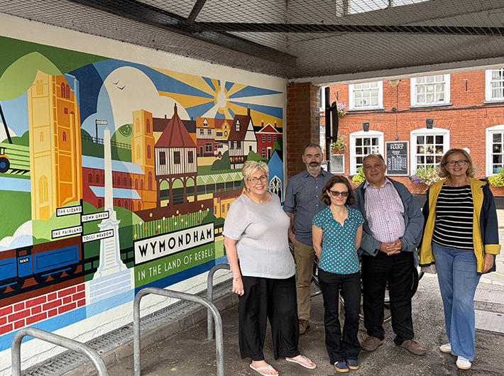 Opening of Mural Wymondham Town Centre