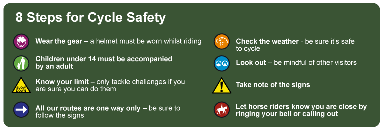 Broadland Country Park - 8 Steps for cycle safety
