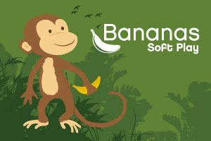 Banana's Soft Play homepage graphic