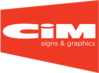 CIM signs and graphics
