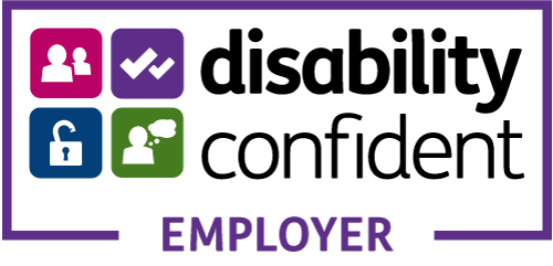 Disability confident employer, employer accreditation logo