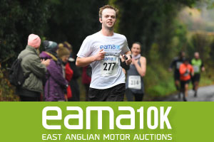 EAMA 10k. Man running 10k run