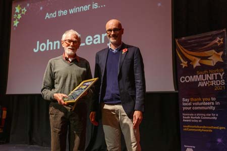 John O'Leary - Inspiration of the Year, South Norfolk Community Awards 2021