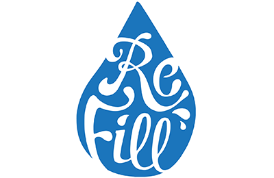 Refill blue droplet logo
