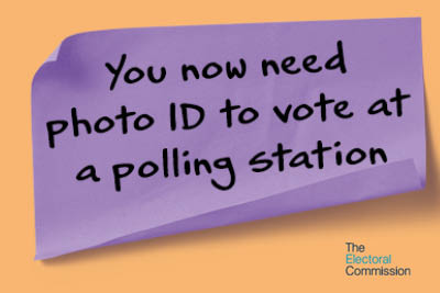 You now need photo ID to vote a polling station