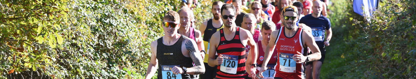 Runners taking part in the Marriott's Way 10k race.